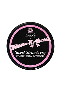 Съедобная пудра для тела SECRET PLAY STRAWBERRY (Клубника)